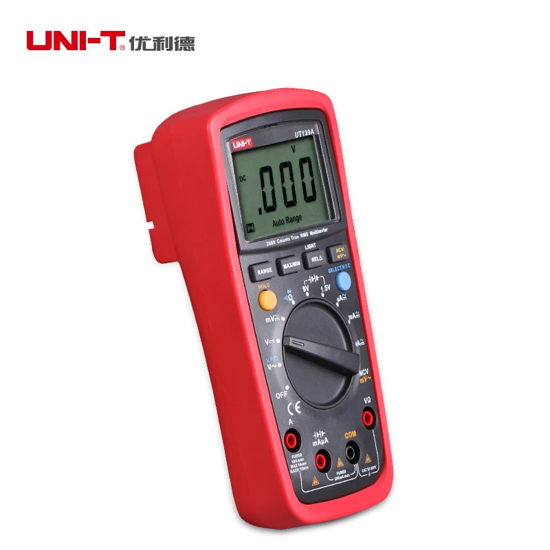 UNI-T UT139A мультиметр анти-ожога цифровой дисплей ЖК-дисплей подсветка двойной предохранитель полная защита передач