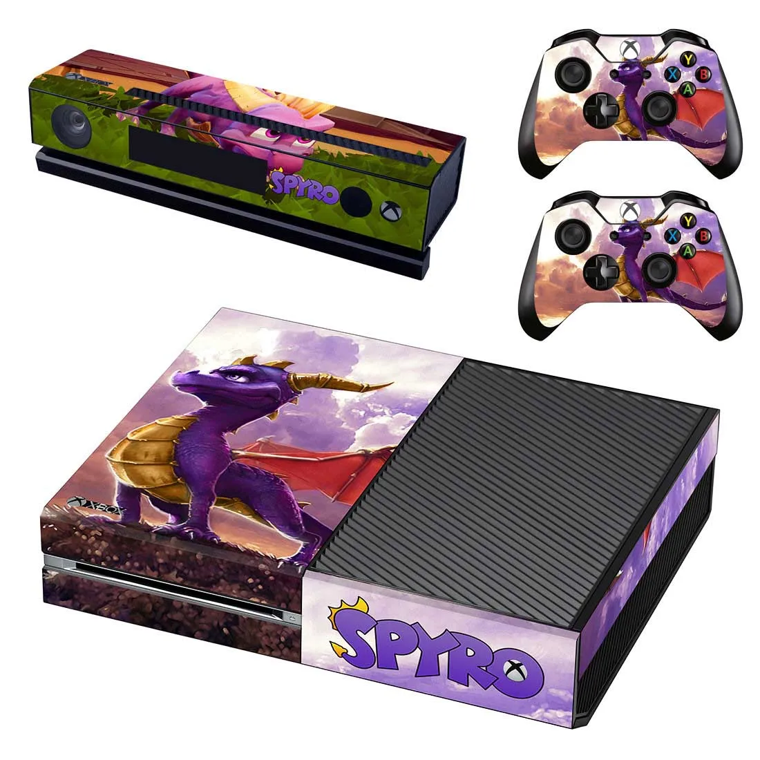 Spyro наклейки с драконом для xbox one виниловые наклейки для кожи Стикеры для xbox one консоль Kinect два контроллера шкуры
