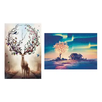 

3d Puzzle 1000 Pieces Jigsaw Puzzles Baby Toys For Adults Kids Deer Early Education Toys Pressure Relief Rompecabezas
