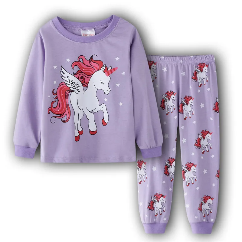 Г. Пижама с единорогом, косулой нокной, ночная рубашка для девочек рождественские пижамы, De Animales, пижамы, детский пижамный комплект, одежда с вышивкой