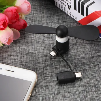

Ventilation Fan Phone Mini Power Bank Fan Removable For Android Iphone Smartphones Portable Strong Wind Smartphones USB Gadgets