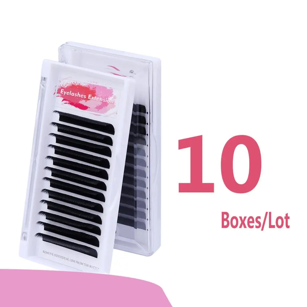 

10 Trays Easy Fans Eyelashes Extension Without Logo Bloom Eyelash Extension Austomatic Flowering Fast Fan Self-Making Fans