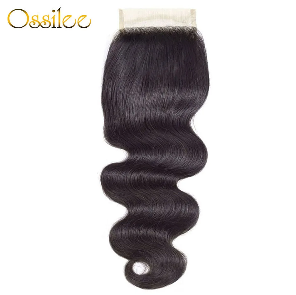 Ossilee Body Wave Lace Closure Remy Human Hair 4X4 closure 8-20 Inches | Шиньоны и парики
