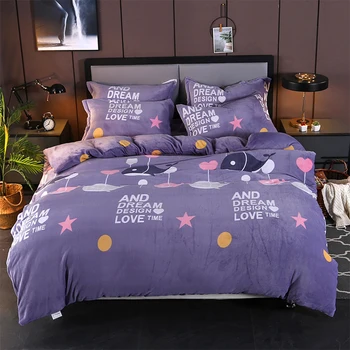 

Home Textile Bedding Set include Duvet Cover Set and Pillowshams/Cushion Cover 100% Microfiber Smooth Bedclothes Blue Whale