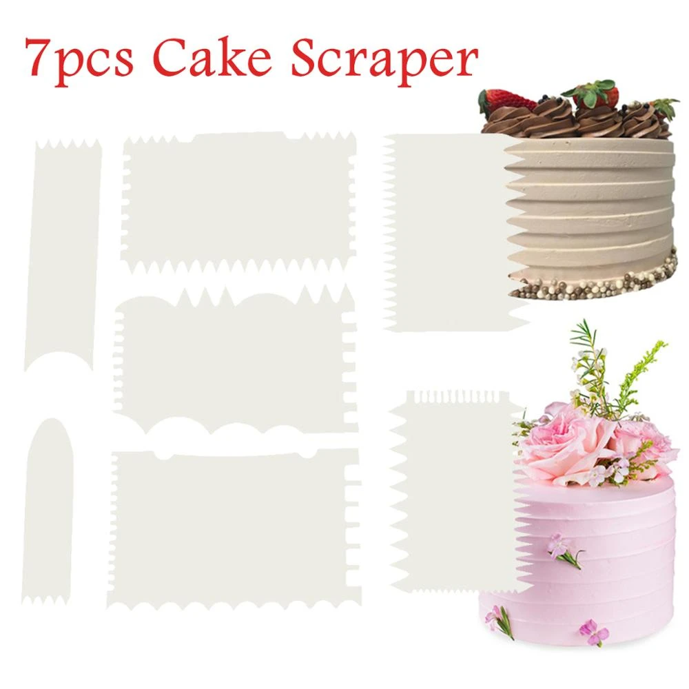 Details about 7pcs/Set Cake Scraper Cake Edge Decorating Tool Scrappers Smoother Cutter Set.' Details about 7pcs/Set Cake Scraper Cake Edge Decorating Tool Scrappers Smoother Cutter Set.'