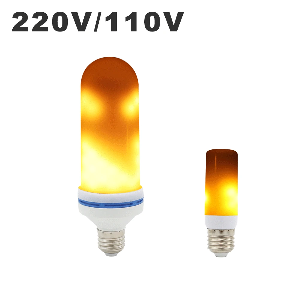 Ac110v 220v E27 Led Flame Bulb 2835smd 3w 9w Flickering Emulation Flame  Lights Decoration Creative Flicker Corn Lamp Effect Fire - Led Bulbs &  Tubes - AliExpress