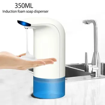 

350ml Automatic Foam Soap Dispenser Smart Sensor Liquid Soap Dispenser for Bathroom Kitchen Hand Free Automatic Soap Dispenser