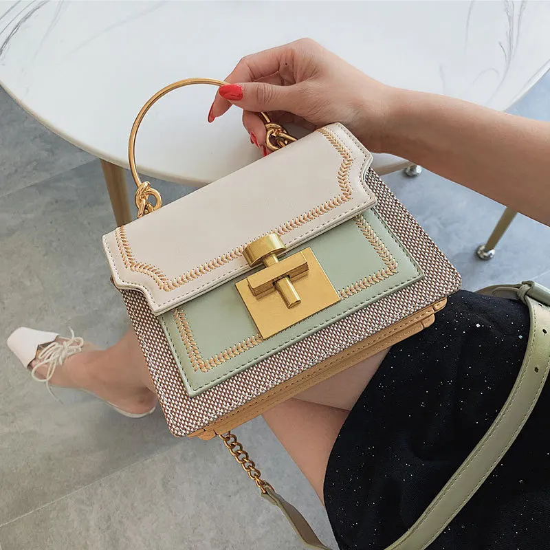

Hot Selling Women's Bags 2019 New Korean Version Handbag with Fashion Texture Chain Slant Single Shoulder Bag