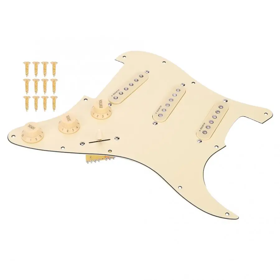 Загруженный Предварительно проводной магнит для электрогитары Pickguard ALNICO V 1