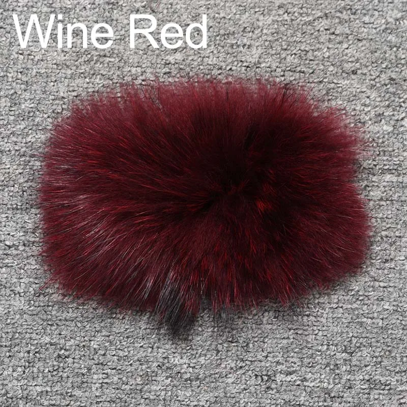 Women's Genuine Raccoon Fur Long Coats Female Luxury Natural Fur Outerwear Winter Overcoat Thick Warm S7610 - Color: Wine Red