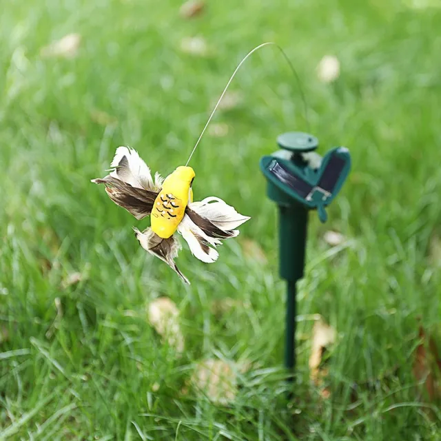 Napelemes Állati Lámpa Dekoráció Aranyos Pillangó Kolibri Elektromos Toll Madárkert Jardineria - Image 2