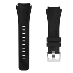 Versatile 22mm Silicone Smartwatch Sport Band Bracelet - Premium Accessory for Realme Watch S Pro (Black)