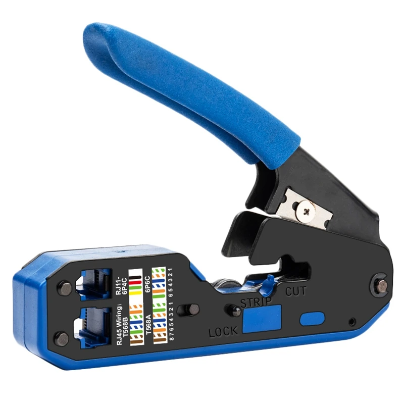Rj45 Network Tool Crimper Cable Stripping Plier Stripper for Rj45 Cat6 Cat5E Cat5 Rj11 Rj12 Connector Ethernet Cable Cutter network wire tester