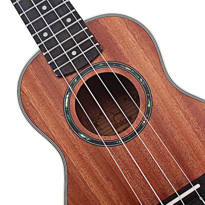 21 дюймов Ukelele Гавайская гитара из Сапеле Aquila палисандр гриф мост сопрано струнный инструмент 4 струны