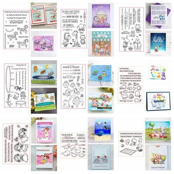 

Animals Carousel Trampoline Girls Transparent Clear Silicone Stamp/Seal For DIY Scrapbooking/photo Album Decor Card Making 2020