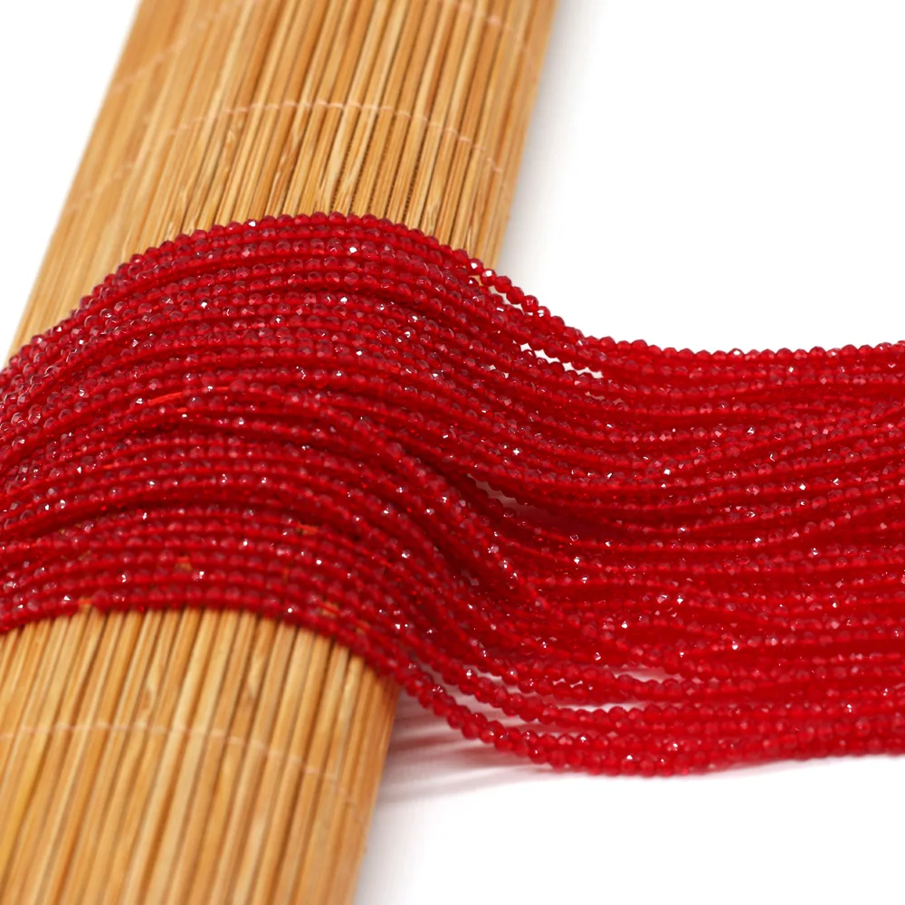 Vibrant Orange-Red Spinel Beads