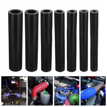 

100mm Black Straight Silicone Hose Coupling Connector Silicon Rubber Tube Joiner Pipe Ash