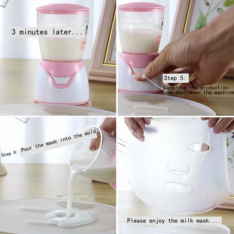 Automatic Face Mask Machine DIY Fruit Natural Collagen Facial Masks Maker Therapy Face Mask Machine Beauty 4
