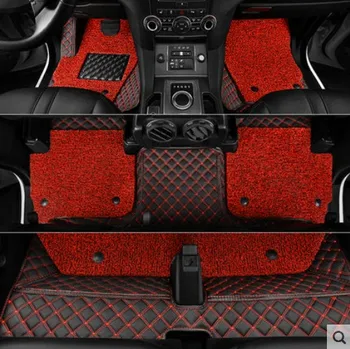 

High quality! Custom special car floor mats for Honda Pilot 7 seats 2020-2017 waterproof two layers car carpets for Pilot 2019