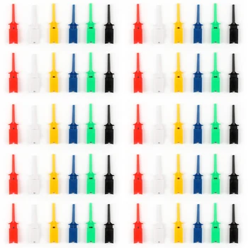 

Areyourshop 60Pcs 6Color SMD IC Logic Analyzer Mini Grabber Test Hook Clip