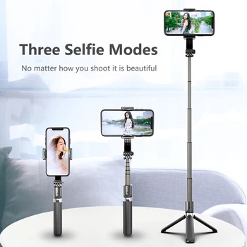 

up to 86cm Wireless Bluetooth expandable holder for your mobile phone selfie stick tripod for phone 360 ° rotation phone holder