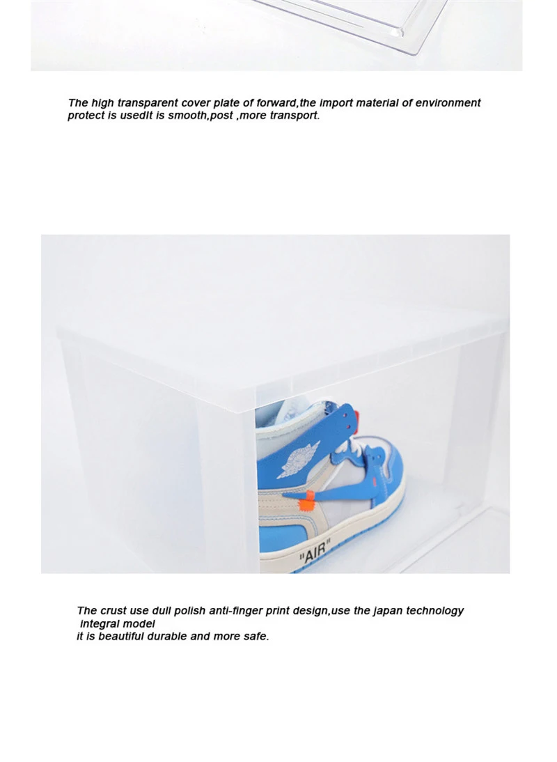 Профессиональный инструмент для ухода за обувью, коробка для хранения кроссовок, высокая антиокислительная акриловая коробка для сбора пыли