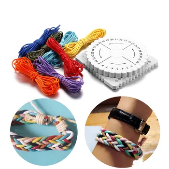 

9PCS/Set Waxed Cord Cotton Thread Set Waxed Cord Rope Knitting Cord Disc Disks For Jewelry Making Kits Bracelet Supplies Sets