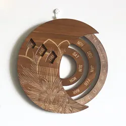 Calendrier mural suspendu en bois, décoration artisanale, cadeau de noël, calendrier de l'avent 
