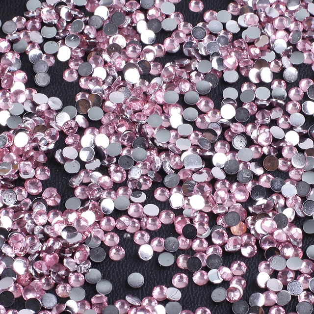 ZOTOONE Resin Flat Back Non Hotfix White Rhinestone For Clothes Decoration Stones And Crystals Strass Applique Glue On Nails Art lightpink
