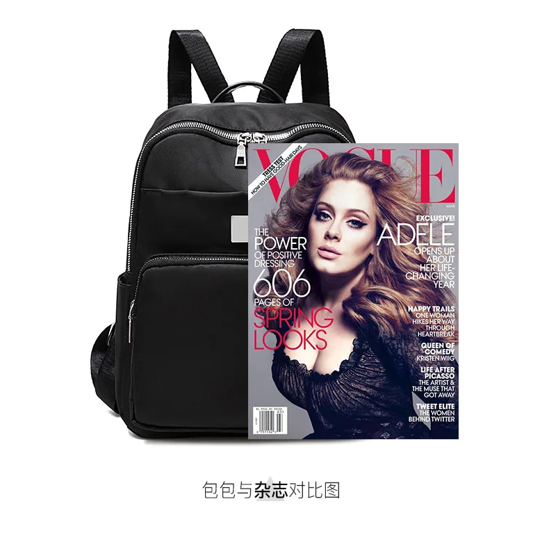 WOMEN'S Backpack Large-Volume Business Computer Bag Nylon Oxford Cloth Backpack New Style Casual School Bag