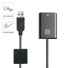 DC Adaptador de CORRENTE ALTERNADA de Energia AC-PW20E para Sony a3000 a5000 a5100 a6000 a6300 a6500 a6400 a7m2 a7rm2 a7r a7s a7sm2 Manequim Bateria Da Câmera