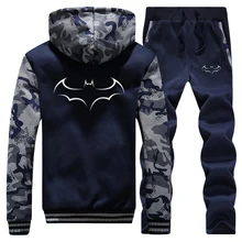 ^#Cheap Warm Suit Men DC superhero Batman Hoodies Sweatshirt+Sweatpants Mens 2 Pieces Sets Fashion Tracksuit Thick Hoodies Trousers Set ^#Cheap Warm Suit Men DC superhero Batman Hoodies Sweatshirt+Sweatpants Mens 2 Pieces Sets Fashion Tracksuit Thick Hoodies Trousers Set