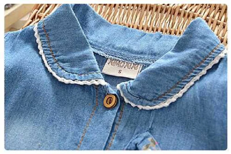 IENENS Kids Baby Girls Cute Dress Clothes Infant Toddler Girl Cotton Children's Wears Denim Clothing Skirt Dresses 1 2 3 Years