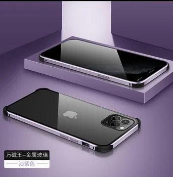 

Privacy Double-side Shockproof Case for iPhone 11 Pro XS Max X XR Magnetic Metal Frame Cover for iPhone 7 8 6 6S Plus Coque