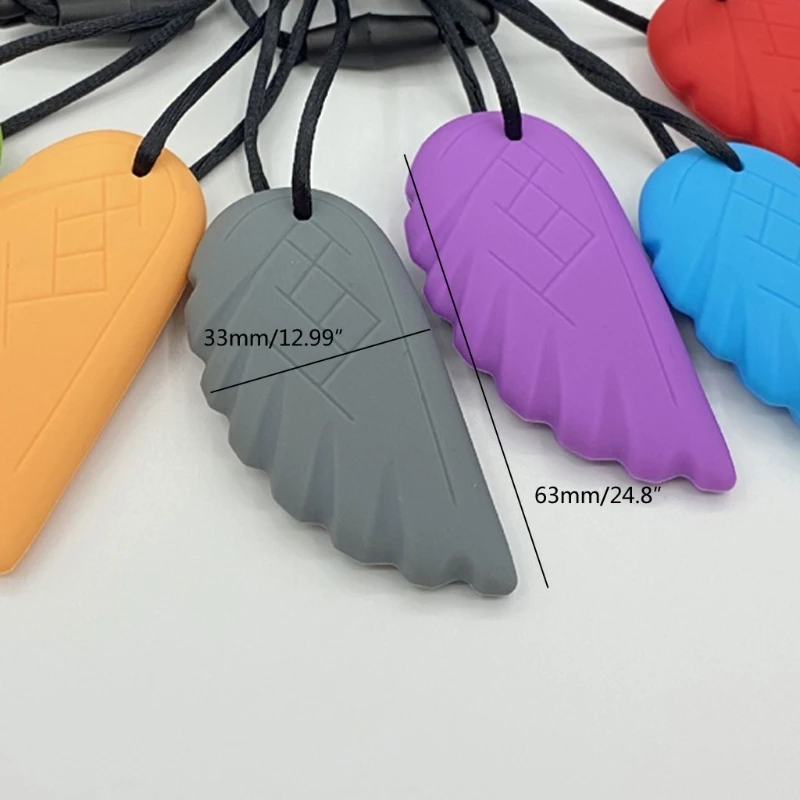 

6 Pack Chewing Necklace Autism ADHD Biting Sensory Toy Child Baby Teether Toy 40JC