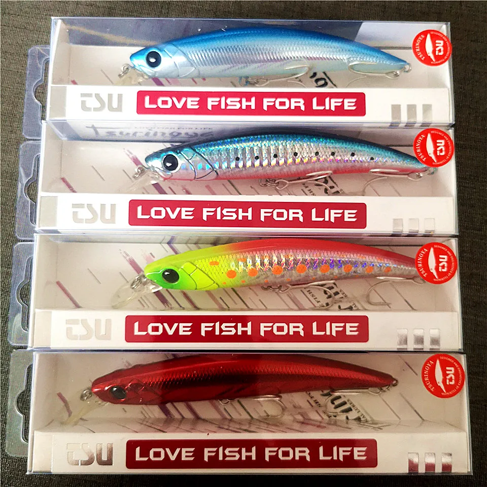 Tsurinoya 4pcs DW77 110mm 22g Fishing Lure Sinking Minnow Wobblers Hard Bait Topwater Jerkbait Swimbait | Спорт и развлечения