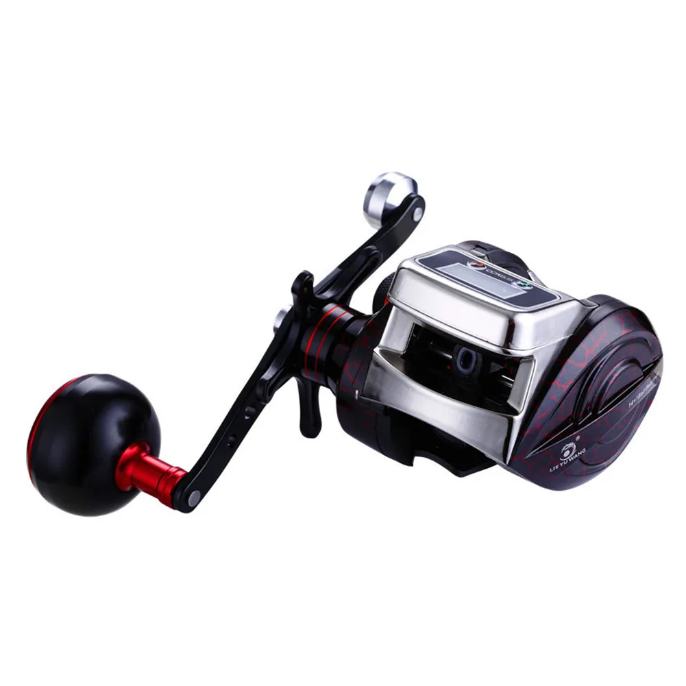 

6.3:1 Hand Spinning Tools Accessories Saltwater Fishing Reel Outdoor Digital Display Portable High Strength Aluminium Spool