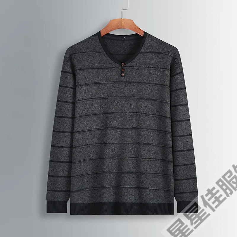 Новый плюс размер 8XL 6XL 5XL новый корейский модный свитер джемпер мужской вязаный