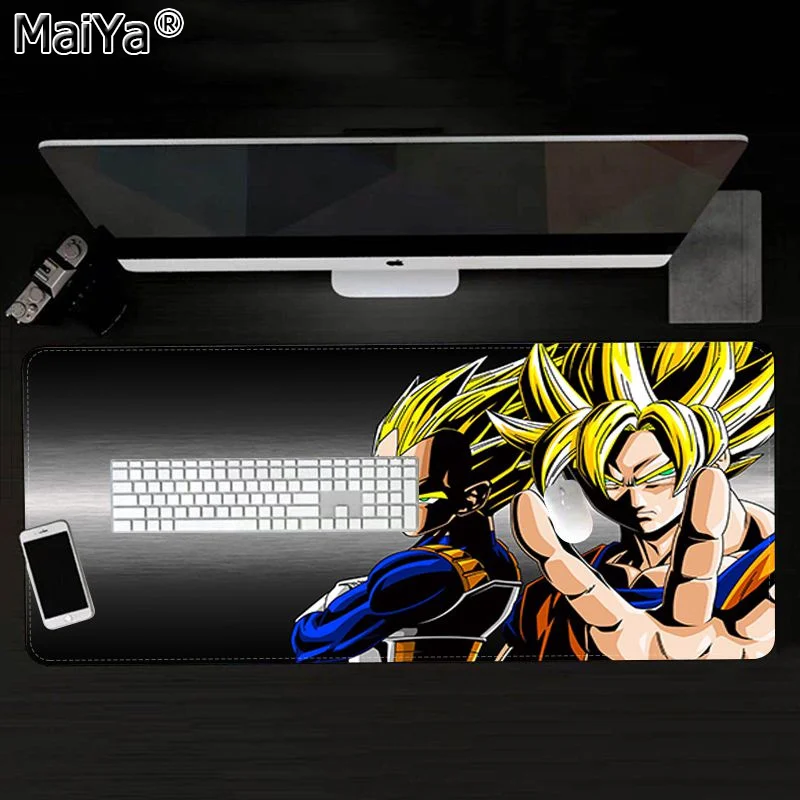 Lock Edge 30x80cm Maiya New Design Dragon Ball z Goku Dragon Ball Durable Rubber Mouse Mat Pad Free Shipping Large Mouse Pad Keyboards Mat - Цвет: Lock Edge 30x80cm