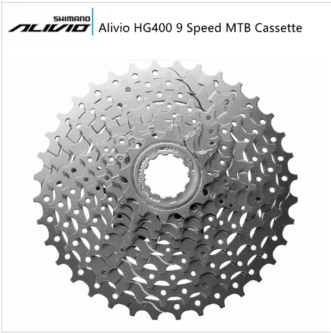 

Shimano Alivio HG400 9 Speed MTB Cassette CS-HG400-9 11-32T 11-34t MTB 9 Speed Bicycle Freewheel 400-9
