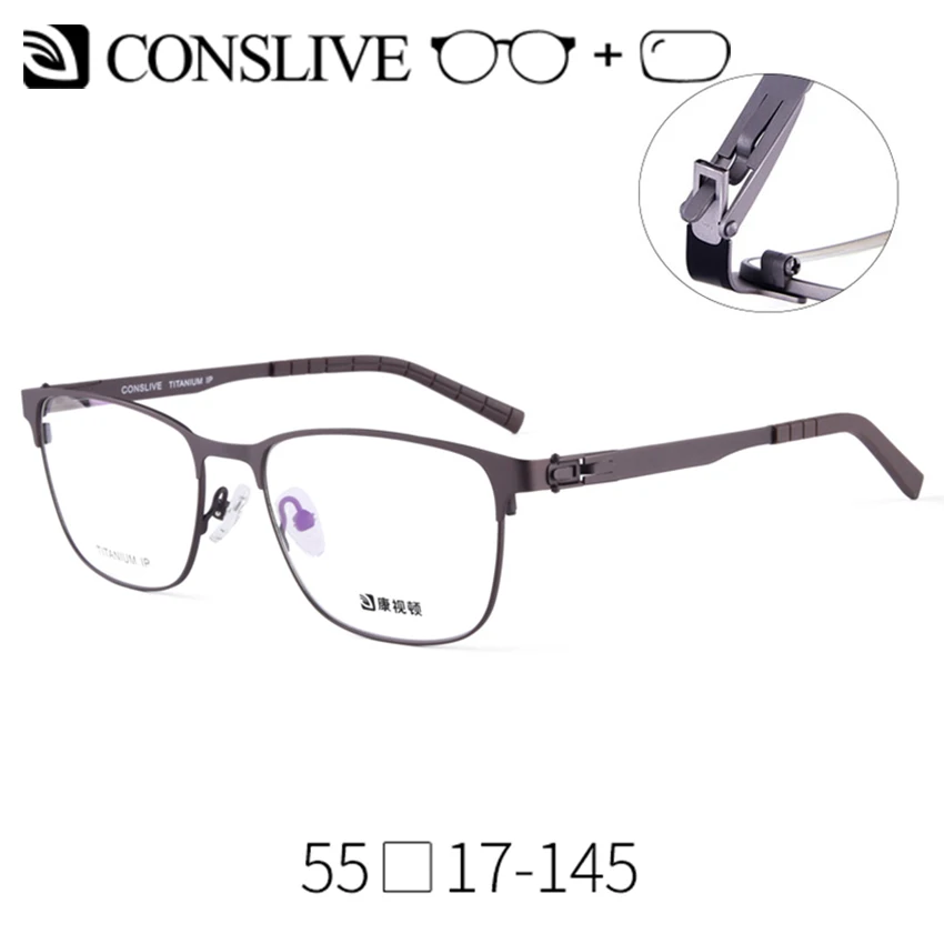 

Prescription Glasses Men Titanium Optical Glass Man 2019 New Half Rimless Progressive Myopia Eyeglasses Screwless Eyewear V6907