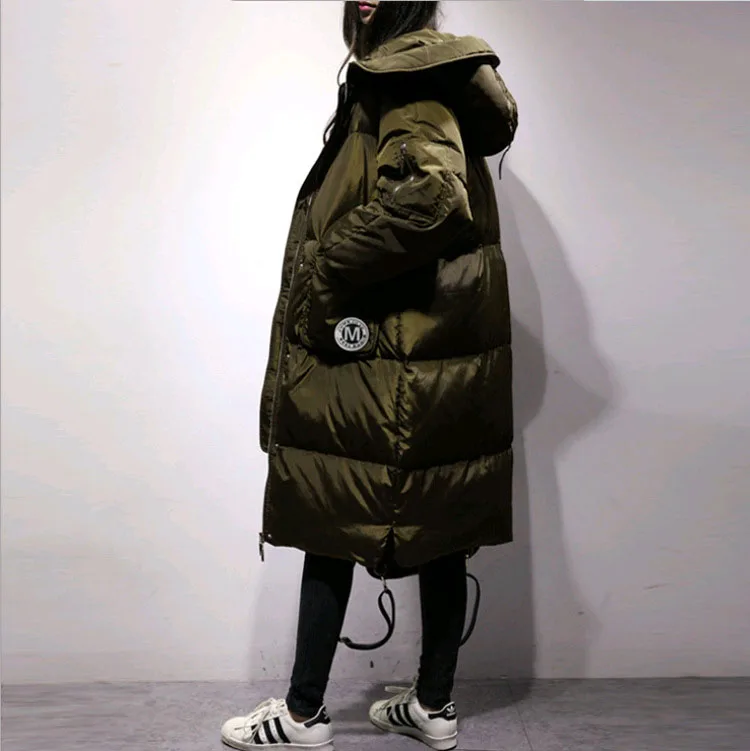 

Loose fit thickening warm winter duck down jackets women down coats outerwear 2019 autumn new collection