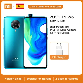 

Global Version Xiaomi POCO F2 Pro 6GB 128GB Snapdragon 865 Octa Core 64MP Quad Camera 6.67" 4700mAh 30W Fast Charging Smartphone