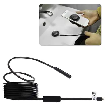 

2M 6LED 8.5mm USB Android Endoscope Waterproof Snake Inspection HD Camera B5E9