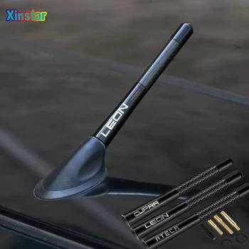 

Carbon Fiber car Vehicle Antenna sticker for seat Leon CUPRA ateca Car Accessories
