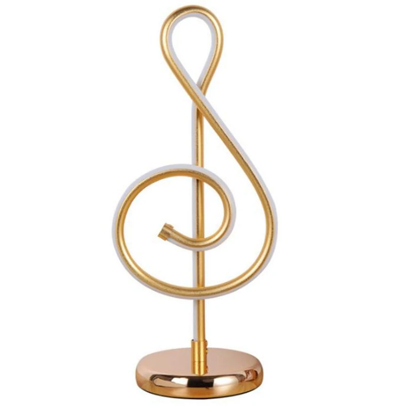 

Musical Notes Table Light Bedside Bedroom Table Lamp Home Decoration Light Living Room Study Reading Light Eu Plug