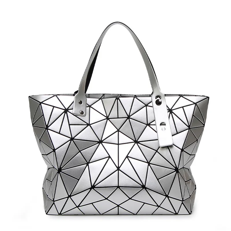 

2018 New Style Japanese Style 7X8 bai Variable Irregular Geometry Quilted Folding Joint Shoulder Bag Hand