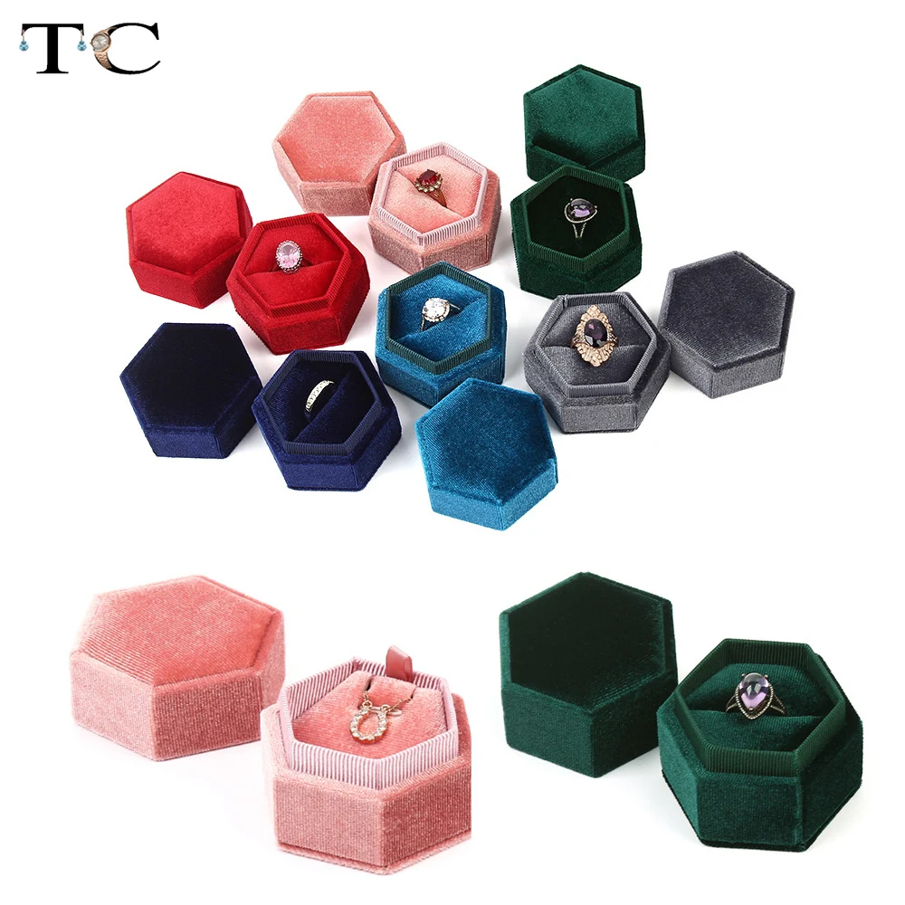 Necklace Holder Velvet Jewelry Organizer Ring Container Jewellry Store Gift Packaging Box High Quality Corduroy | Украшения и