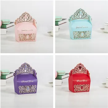 

50pcs Gold Foil Candy Bar Box Cardboard Cake Chocolate Gift Box Packaging Wedding Dragees Baptism Baby Shower Wrapping Paper