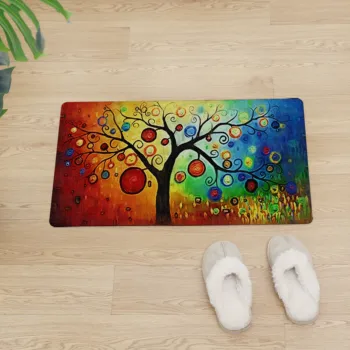 

Custom Floor Mat PVC Carpet Non-slip Kitchen Carpet Soft Leather Rug In The Hallway Modern Home Decoration Entrance Doormat